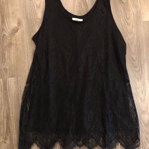 Black Maurices Lacey Tank Top